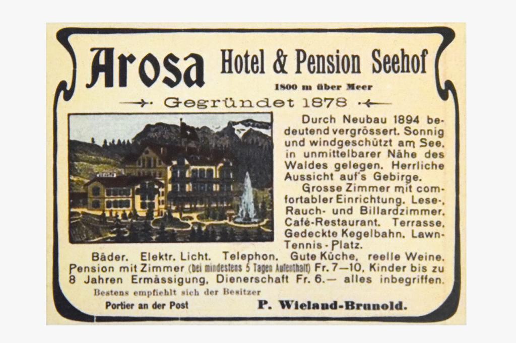 Hotel Seehof-Arosa Esterno foto